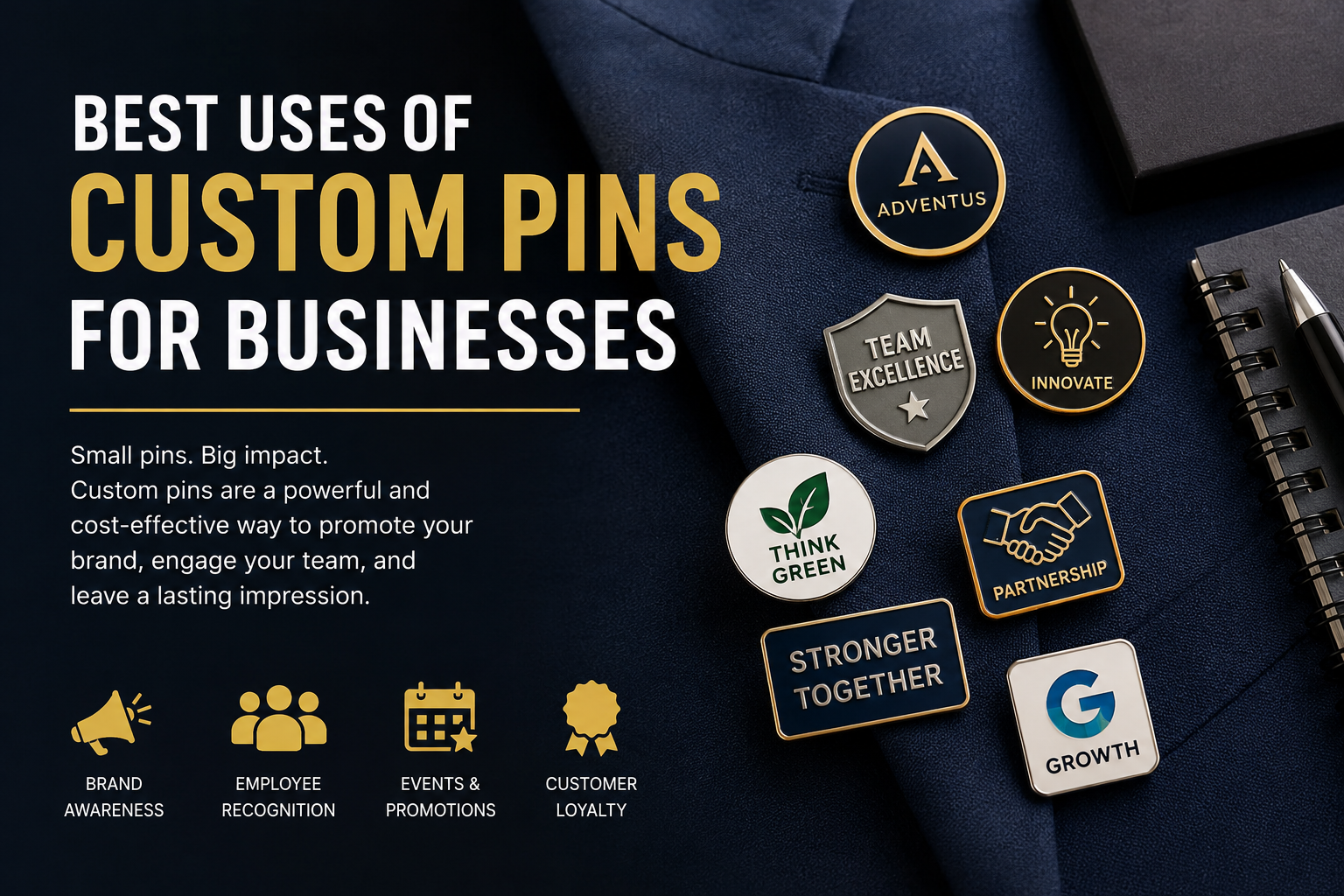 Best Uses of Custom Pins for Businesses