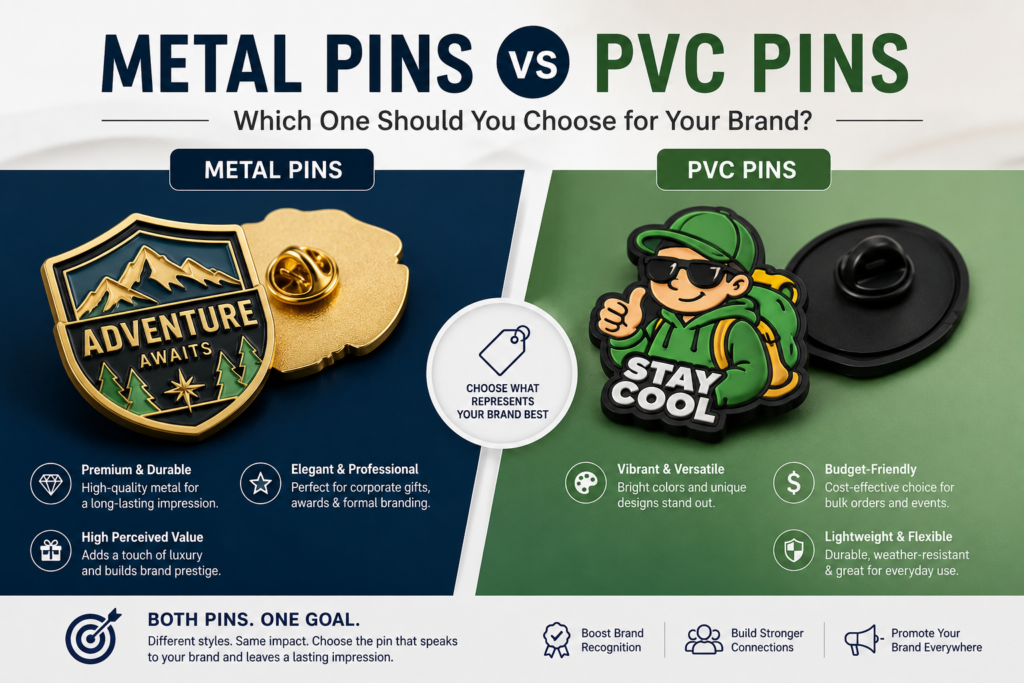 Metal Pins vs PVC Pins