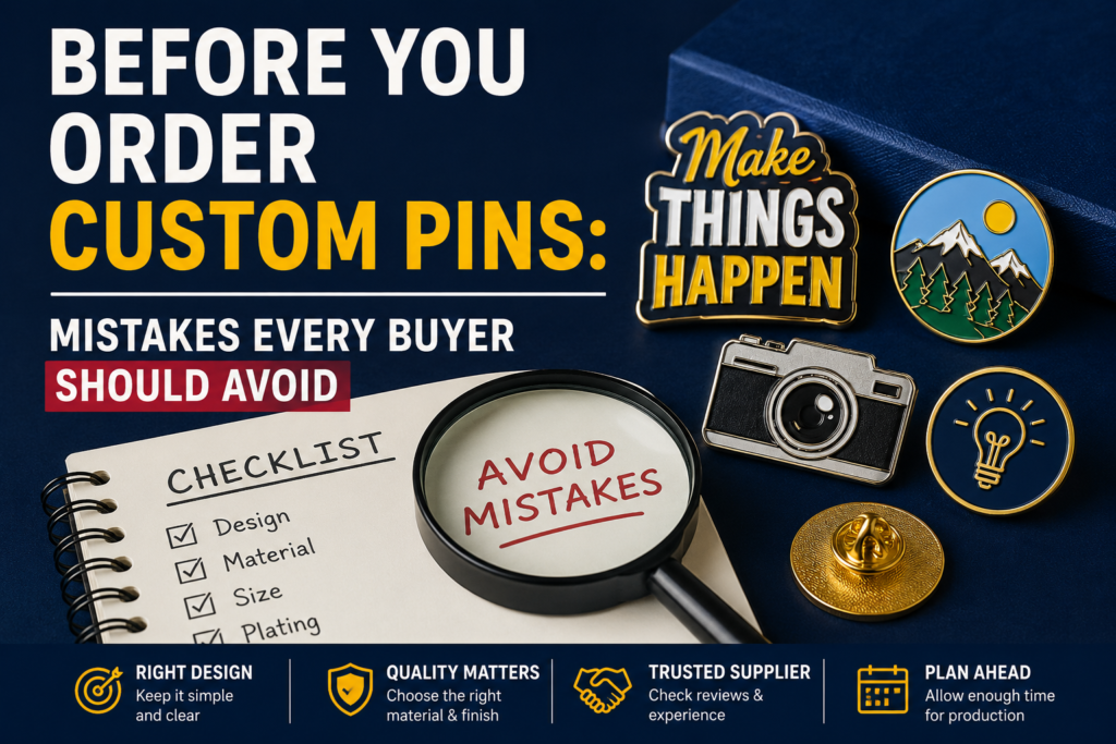 Before You Order Custom Pins: Mistakes Every Buyer Should Avoid
